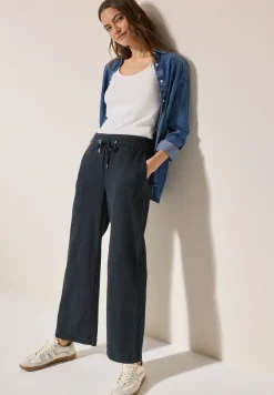 Wide Legs broek met structuur