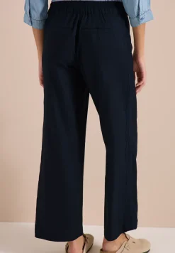 Wide Legs broek met ton-sur-ton tape detail
