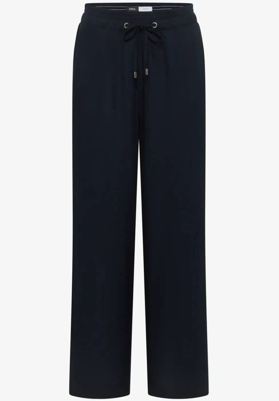 Wide Legs broek met ton-sur-ton tape detail
