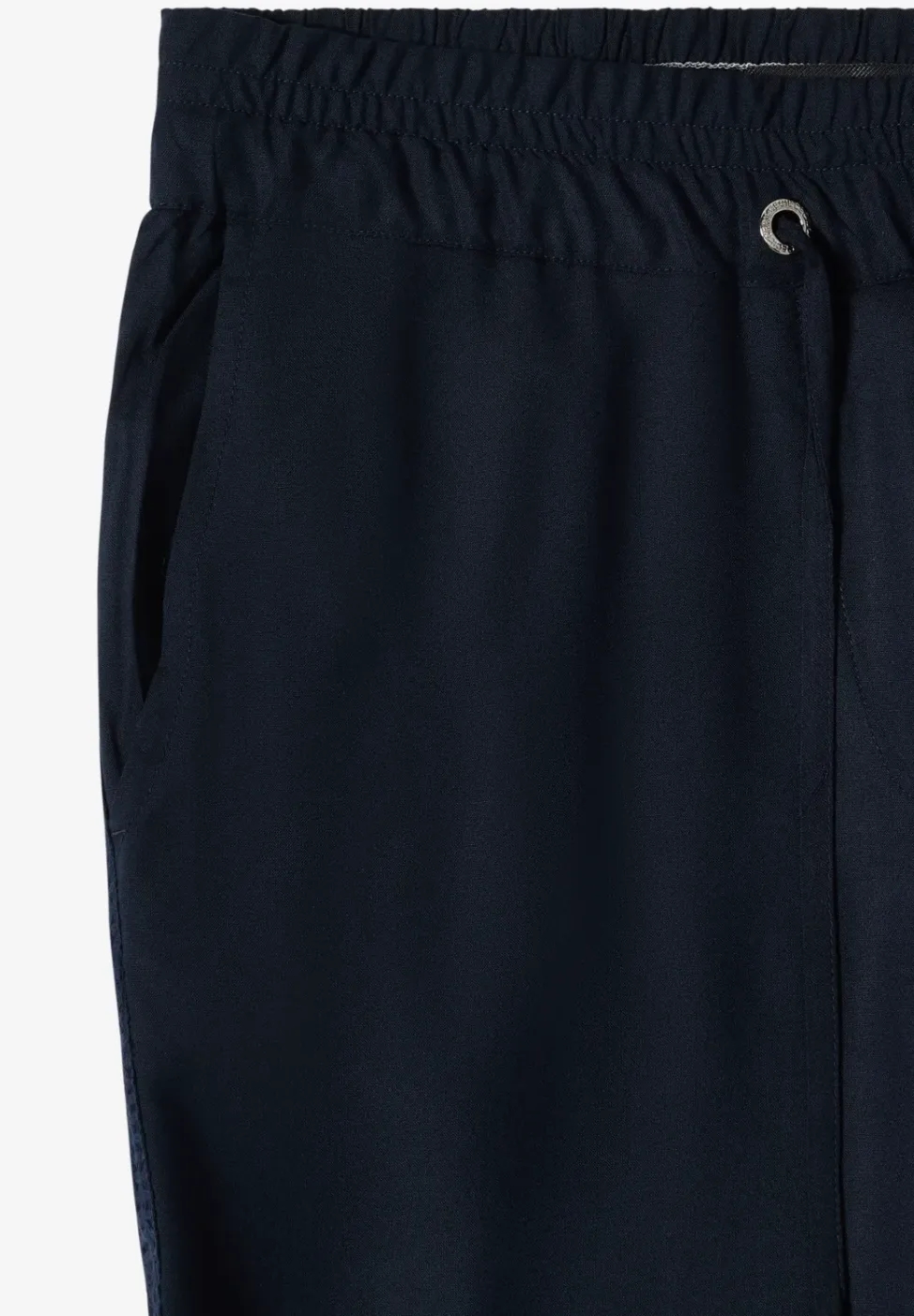 Wide Legs broek met ton-sur-ton tape detail