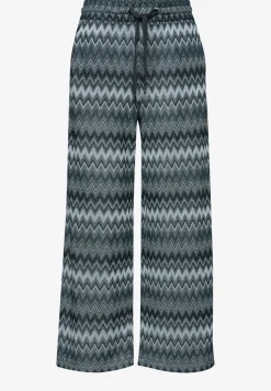 Wide Legs broek met zigzagpatroon