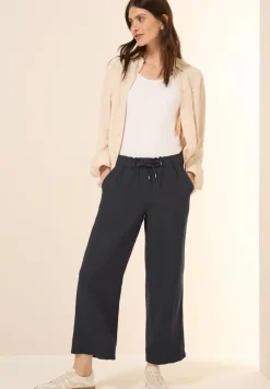 Wide Legs broek van linnenmix