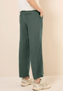 Wide Legs broek van linnenmix
