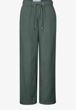 Wide Legs broek van linnenmix
