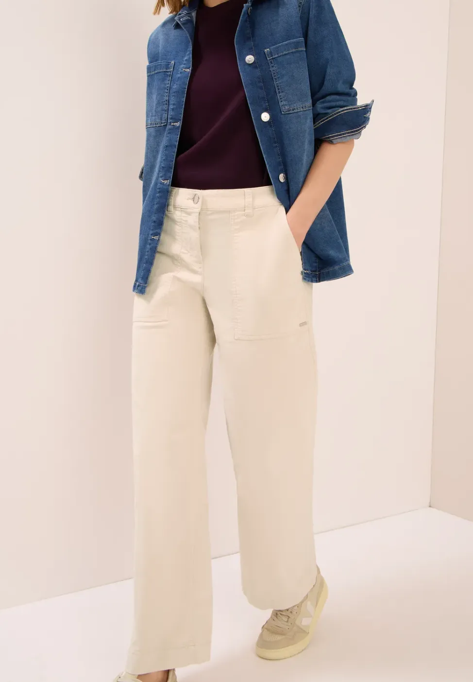 Wide Legs corduroy broek