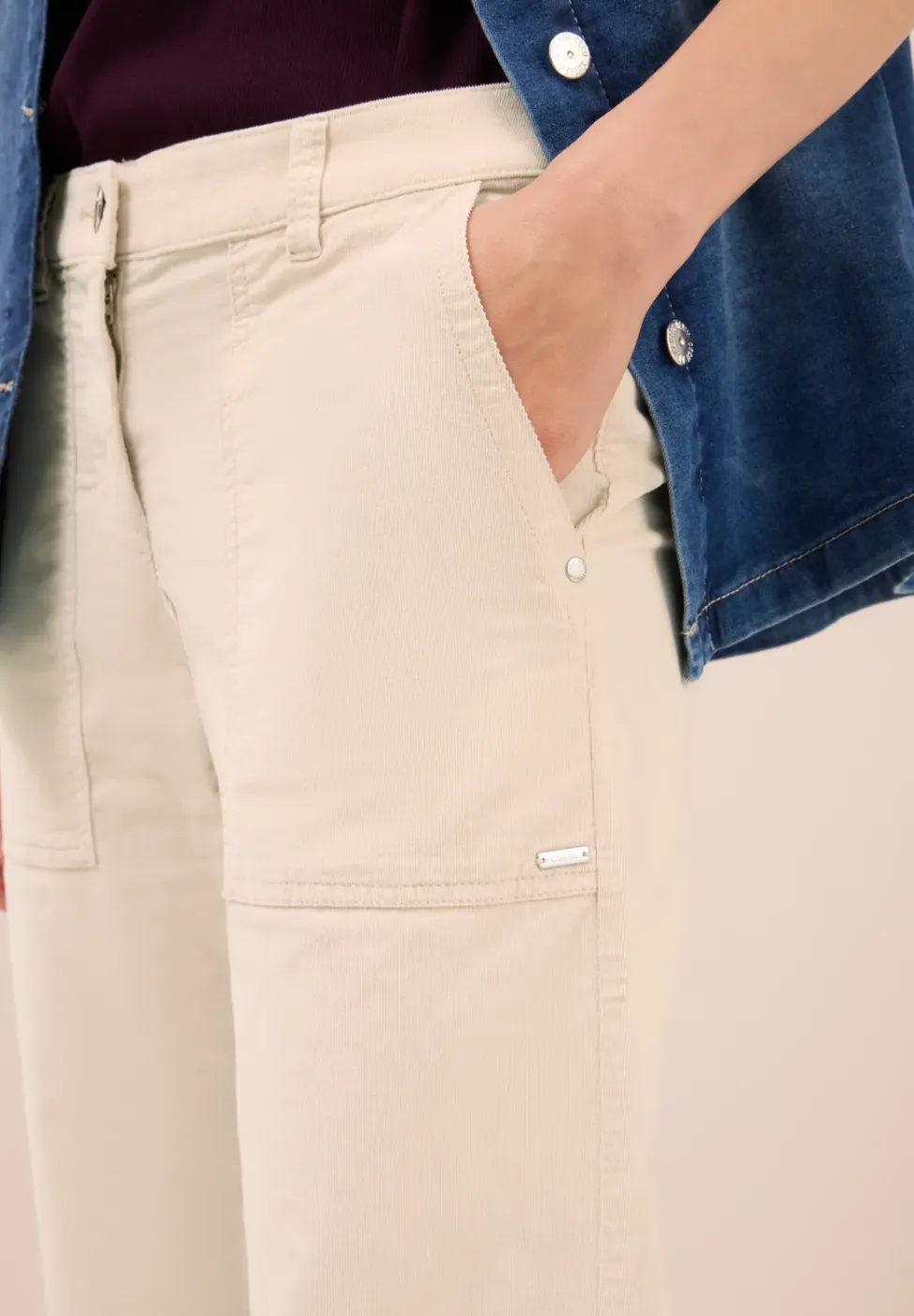 Wide Legs corduroy broek