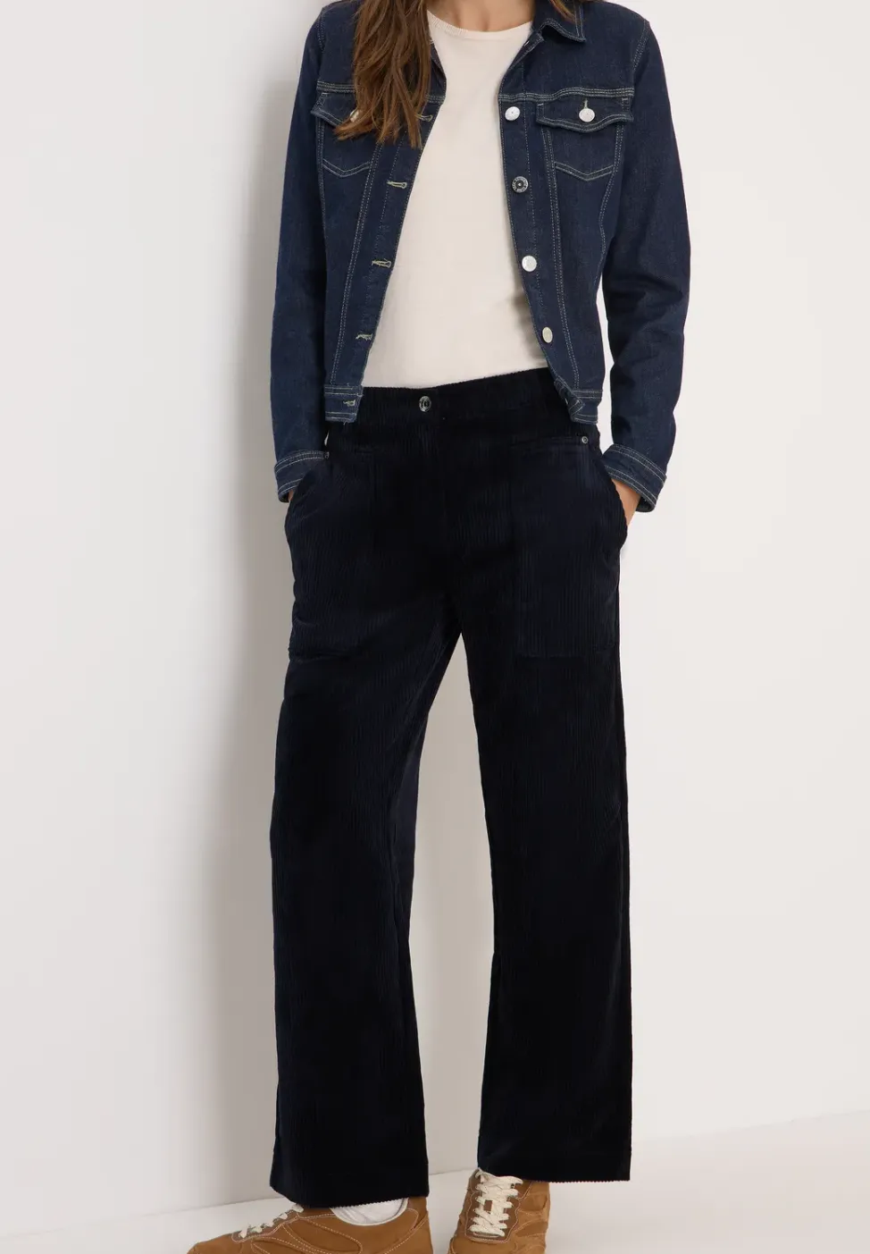 Wide Legs corduroy broek