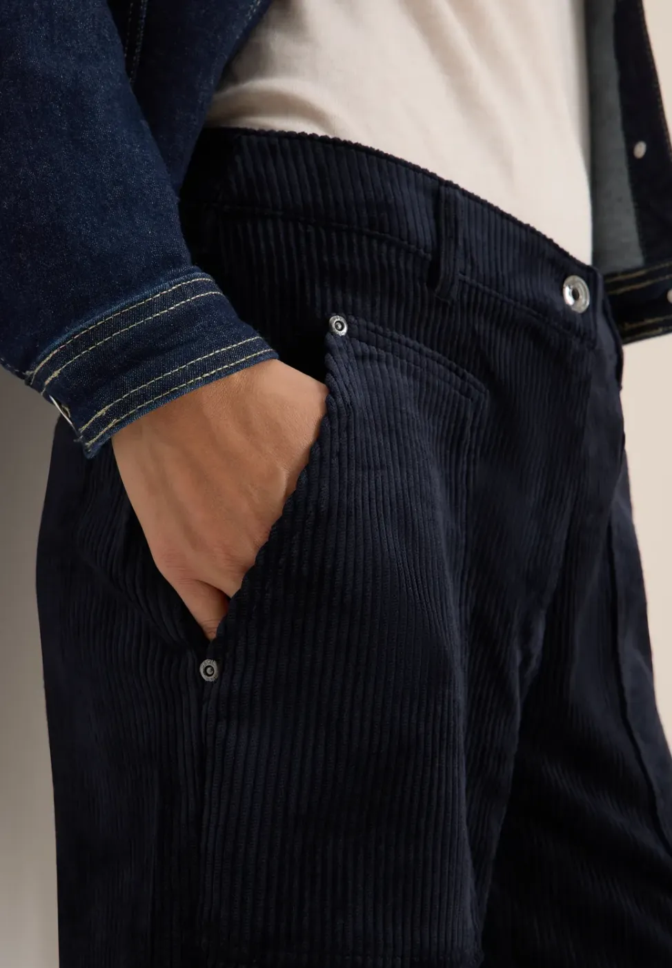 Wide Legs corduroy broek