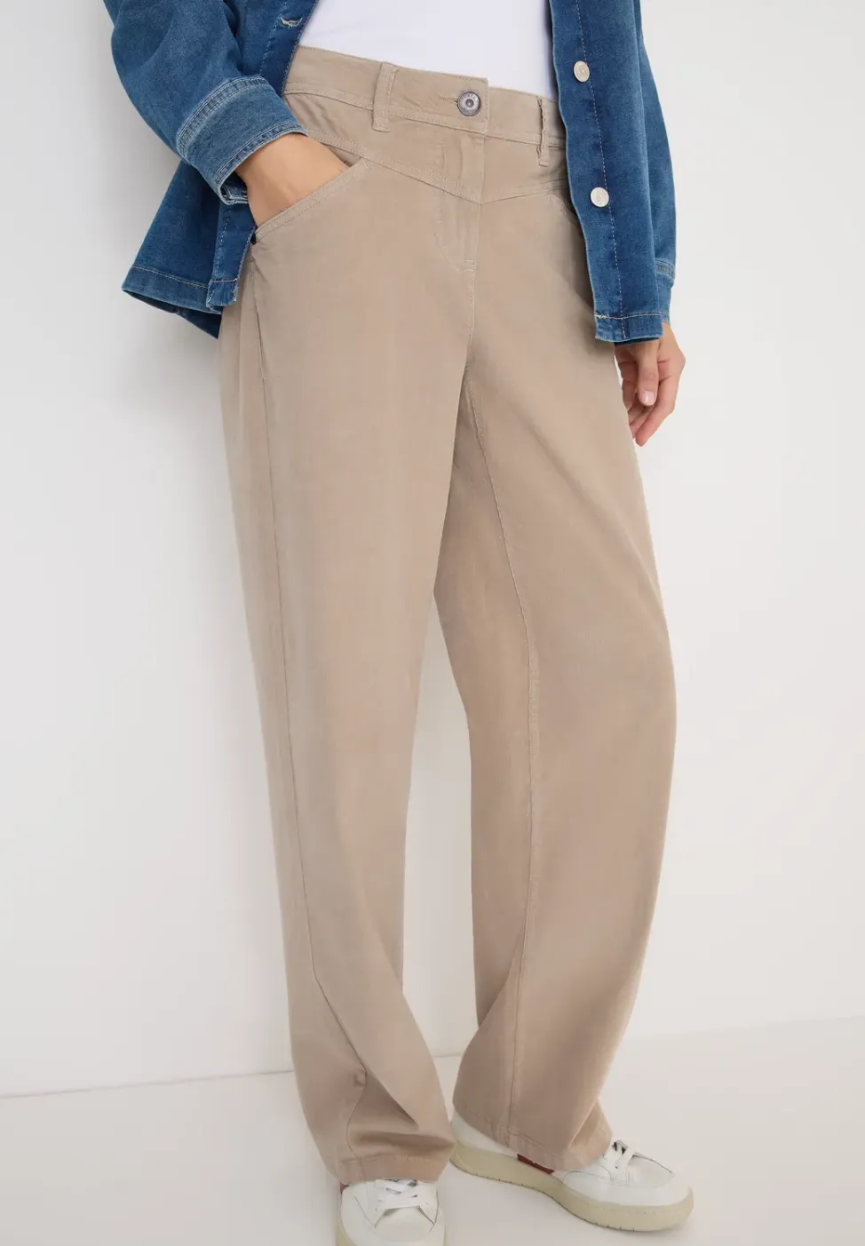 Wide Legs corduroy broek