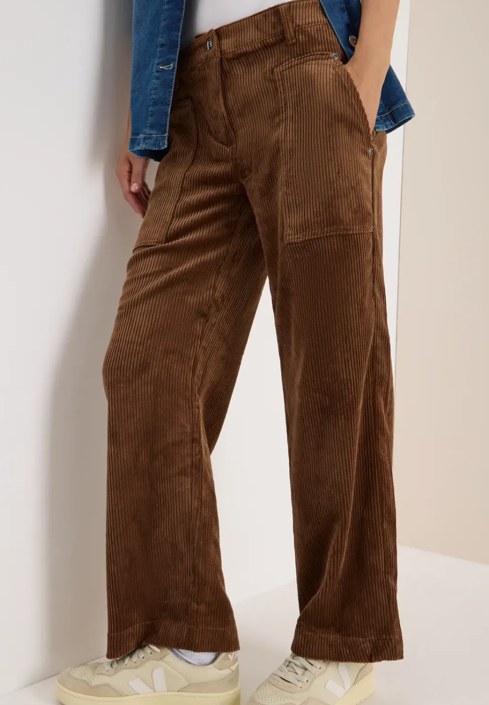 Wide Legs corduroy broek