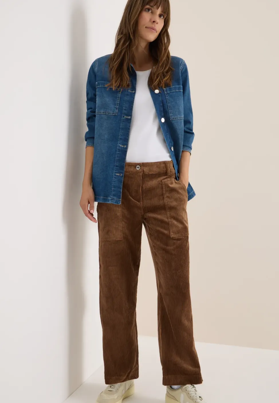 Wide Legs corduroy broek