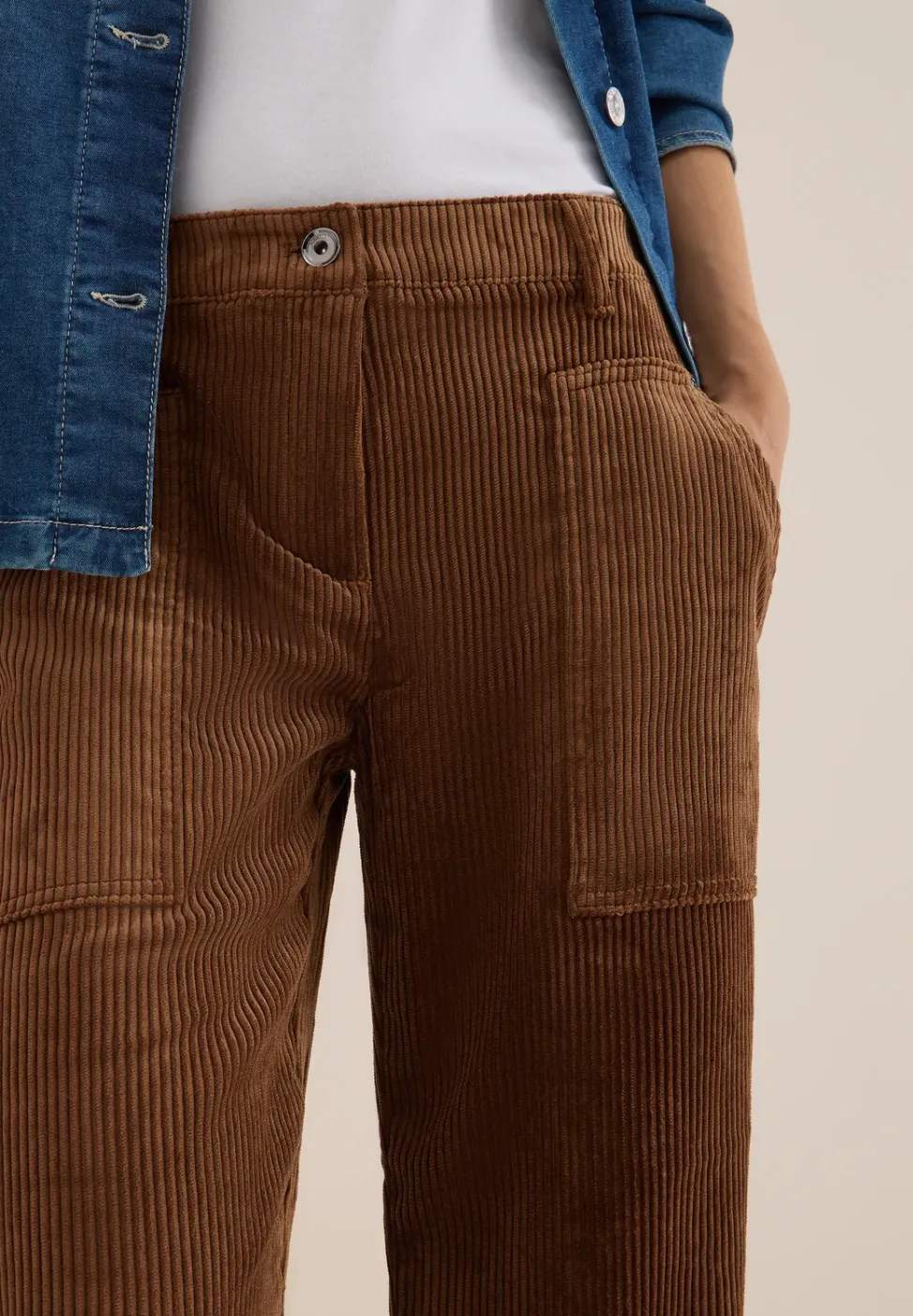 Wide Legs corduroy broek