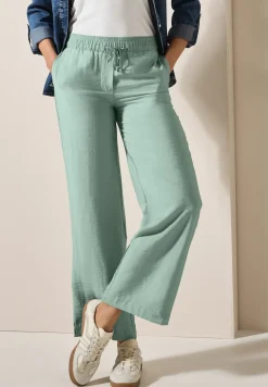 Wide Legs gestructureerde broek