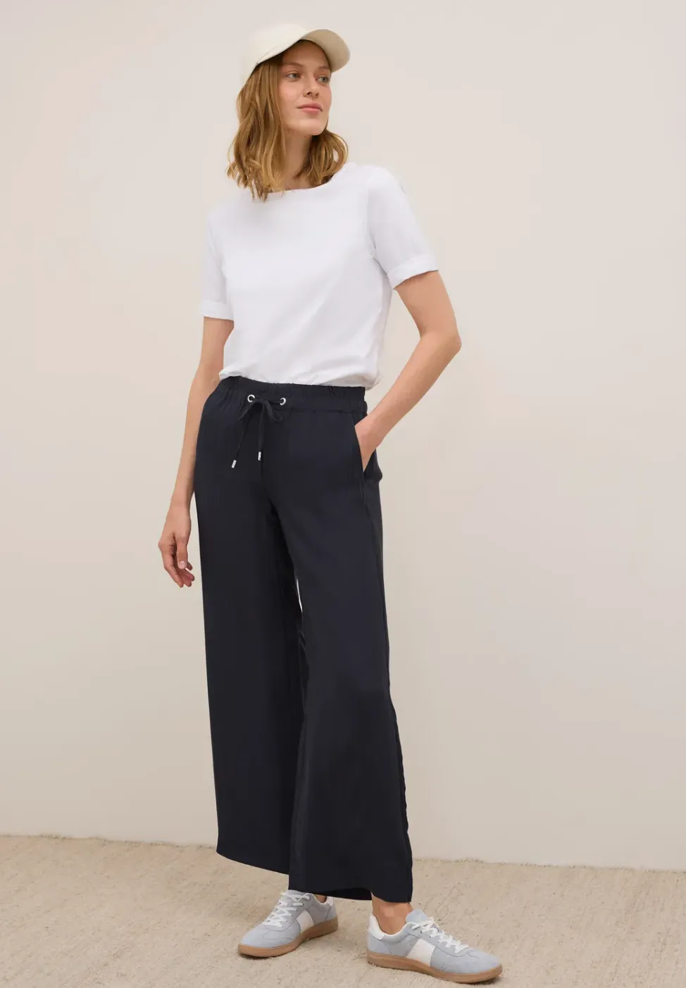 Wide Legs gestructureerde broek
