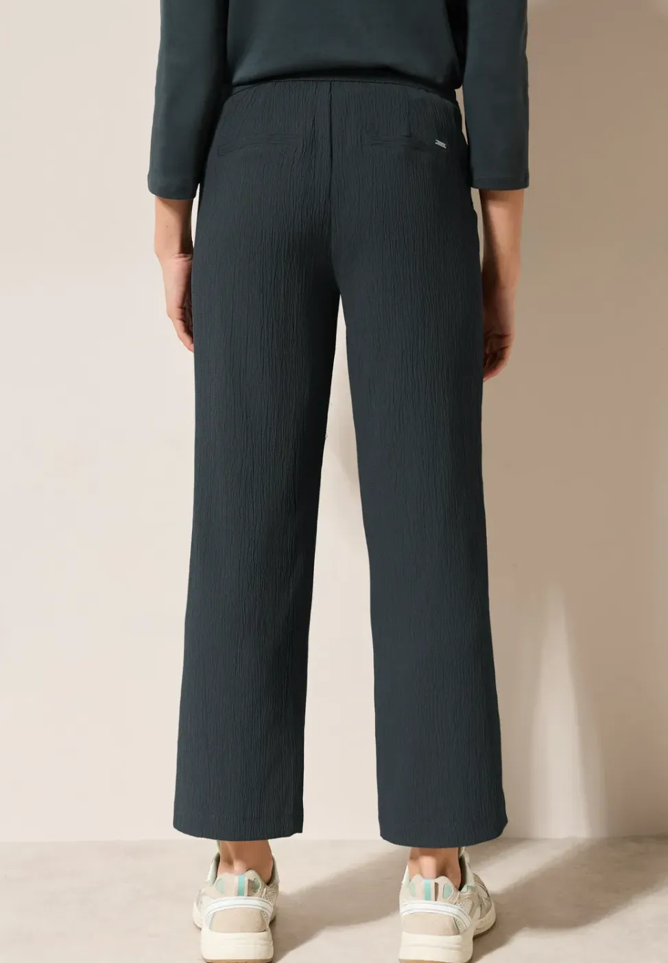 Wide Legs gestructureerde broek