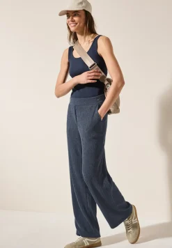 Wide Legs gestructureerde broek