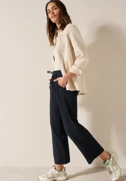 Wide Legs gestructureerde broek