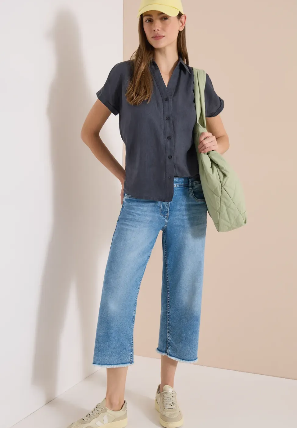 3/4 Wide Legs jeans in Loose Fit