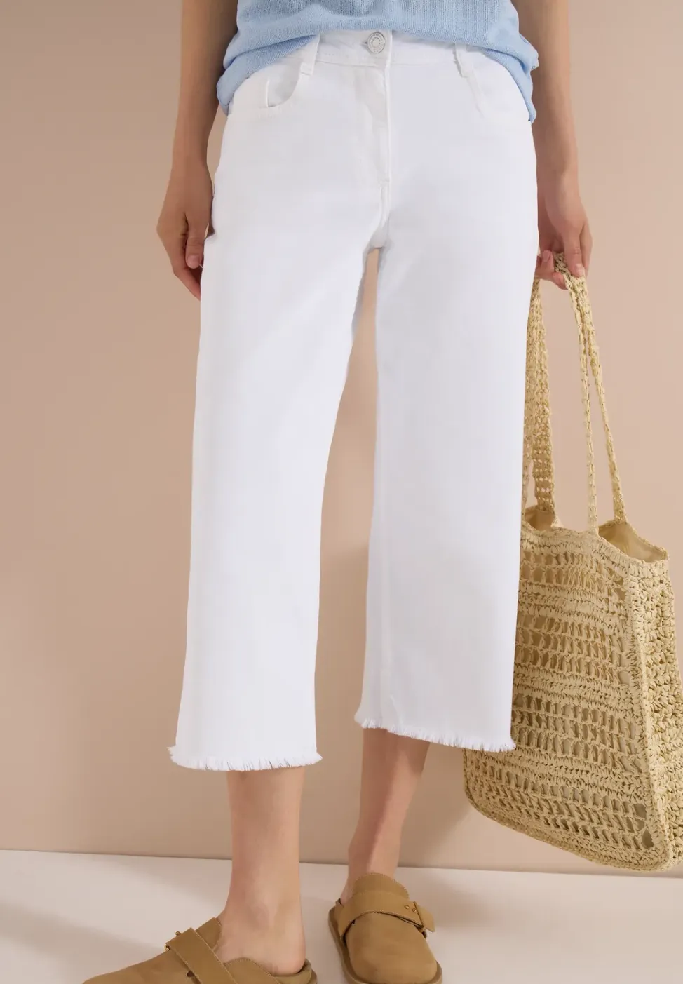 3/4 Wide Legs jeans in Loose Fit