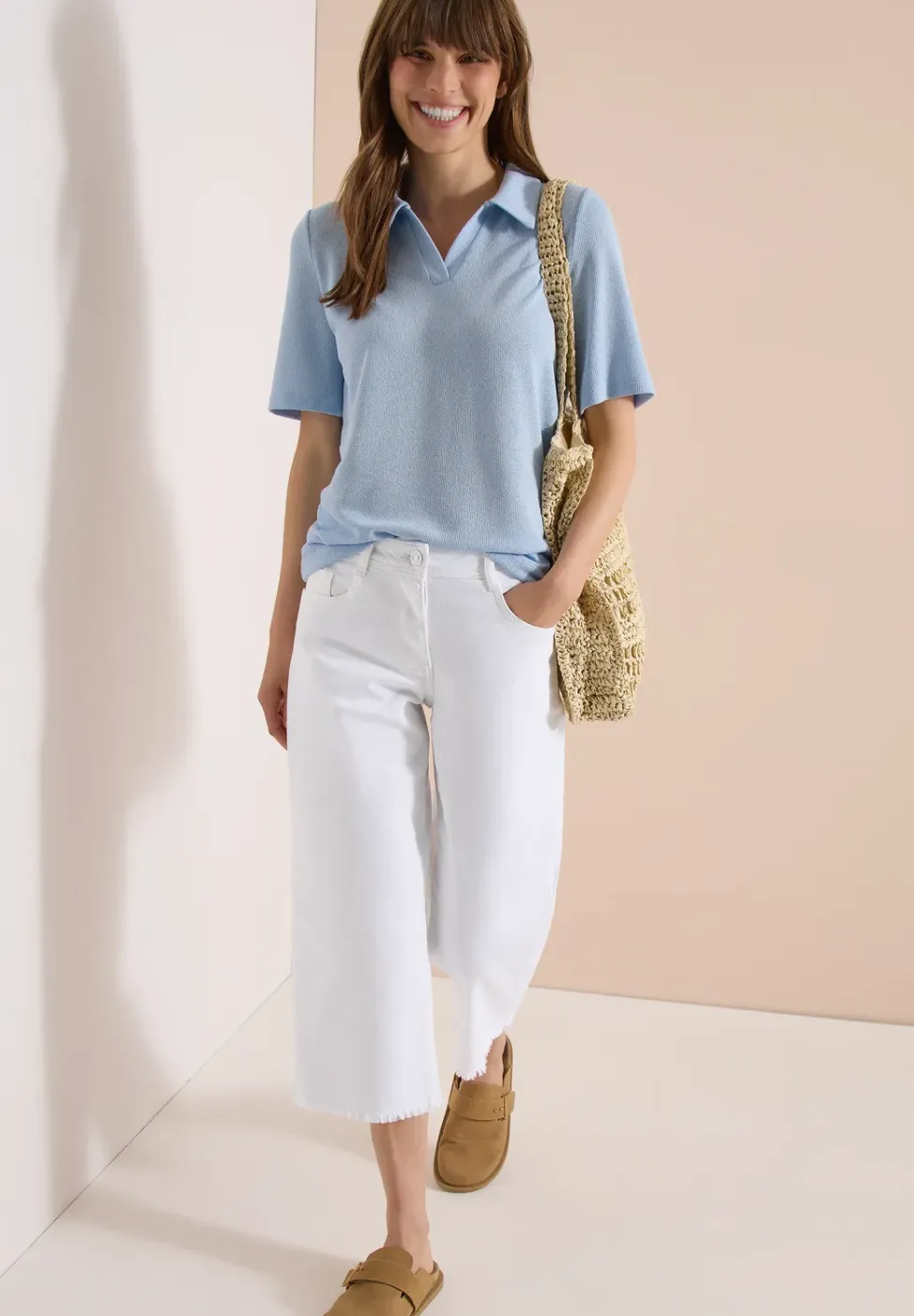 3/4 Wide Legs jeans in Loose Fit