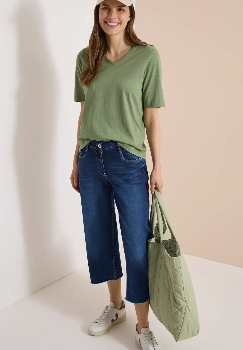 3/4 Wide Legs jeans in Loose Fit