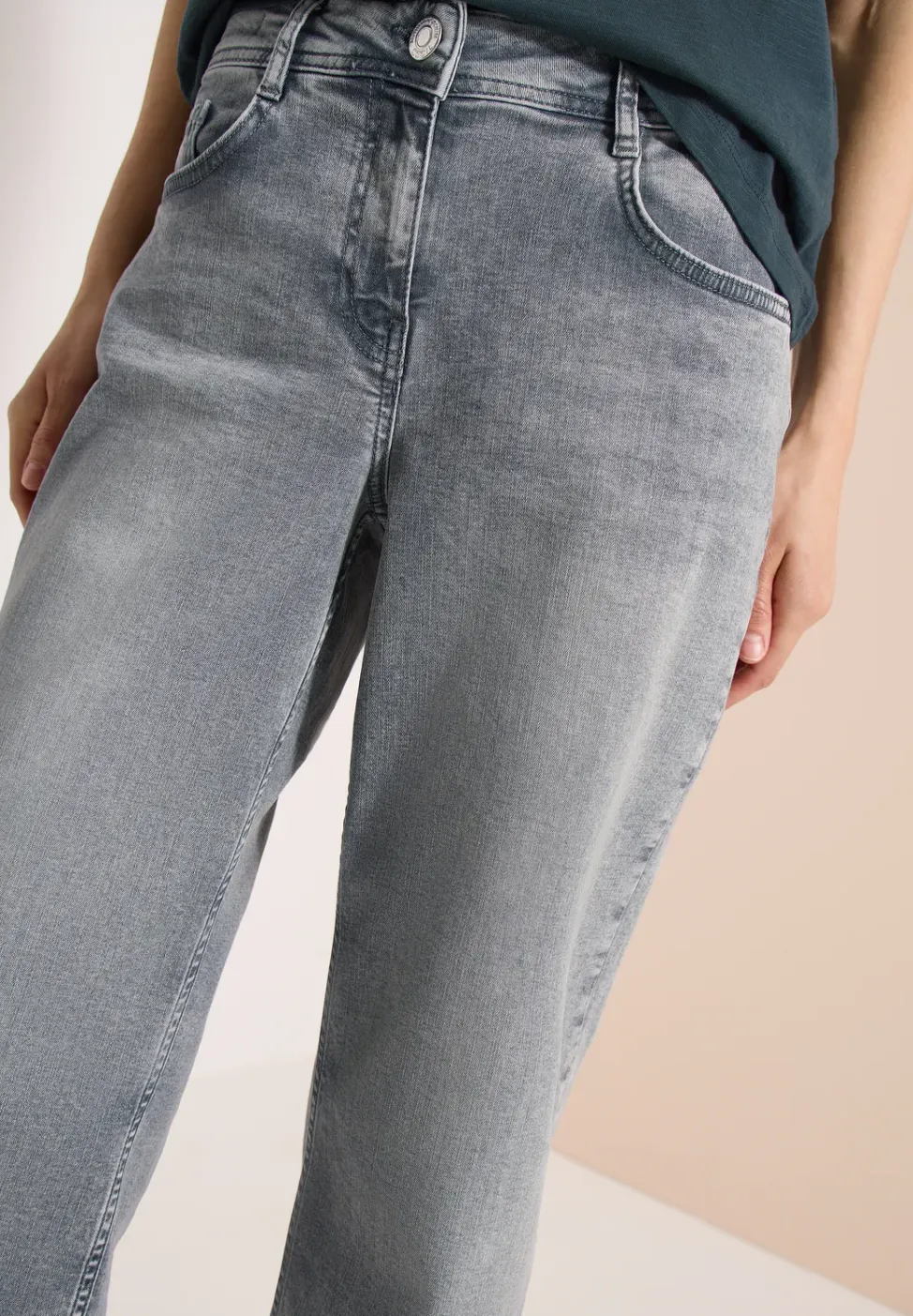3/4 Wide Legs jeans in Loose Fit