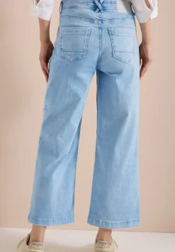 Wide Legs jeans met geborduurd detail