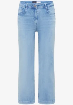 Wide Legs jeans met geborduurd detail