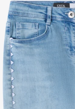 Wide Legs jeans met geborduurd detail
