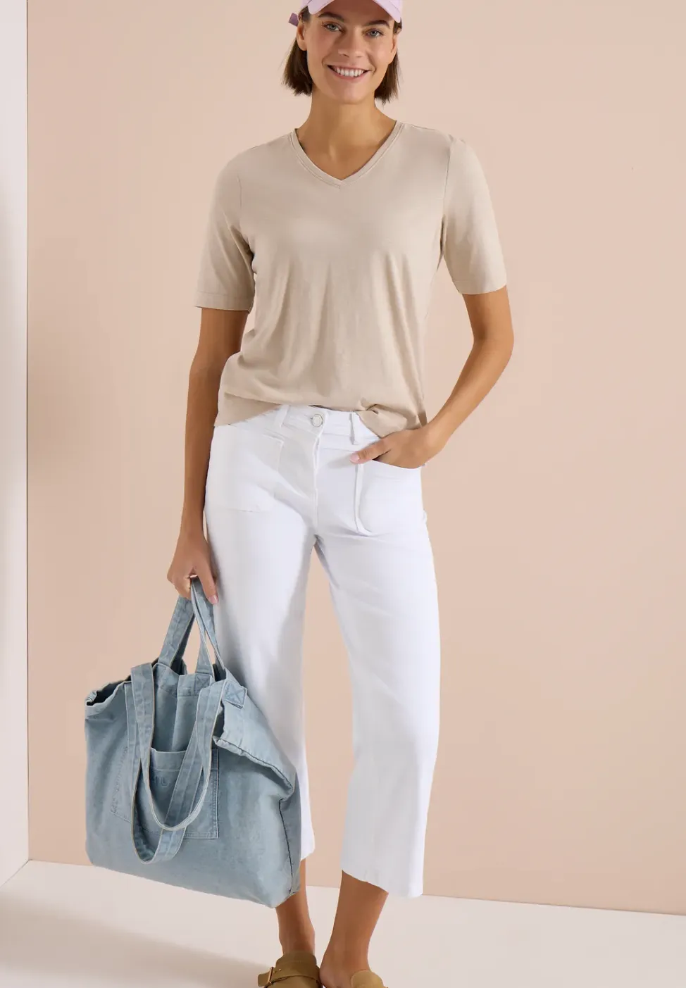 Wide Legs jeans met opgestikte zakken