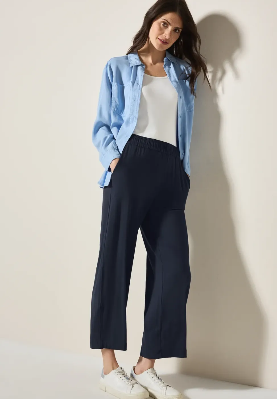Wide Legs jersey broek