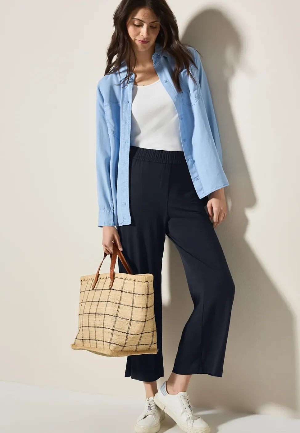 Wide Legs jersey broek