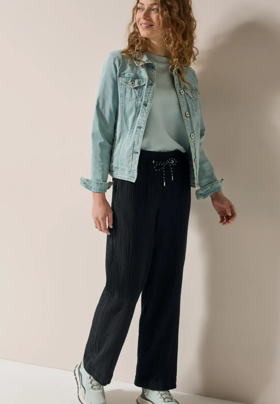 Wide Legs mousseline broek