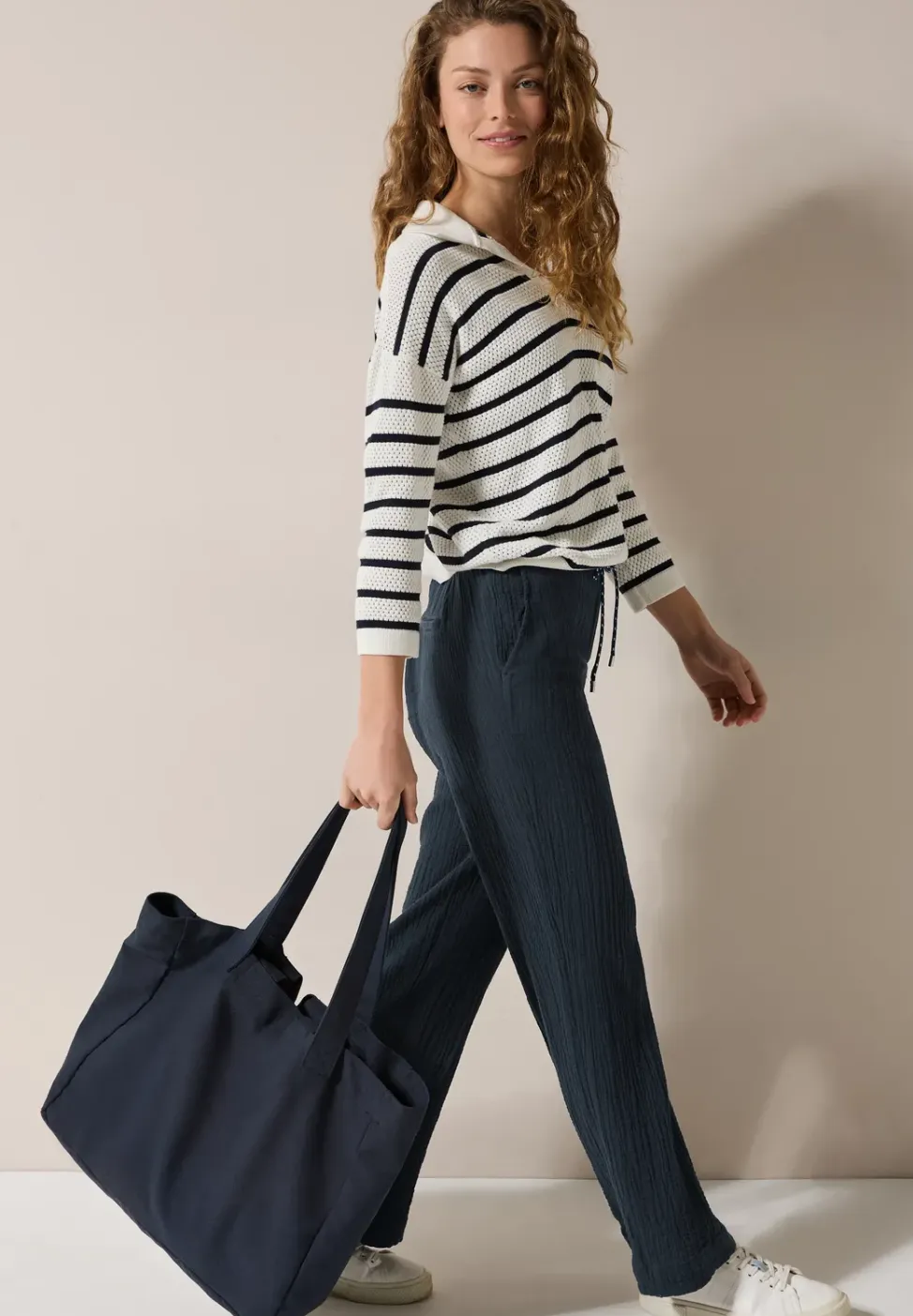 Wide Legs mousseline broek