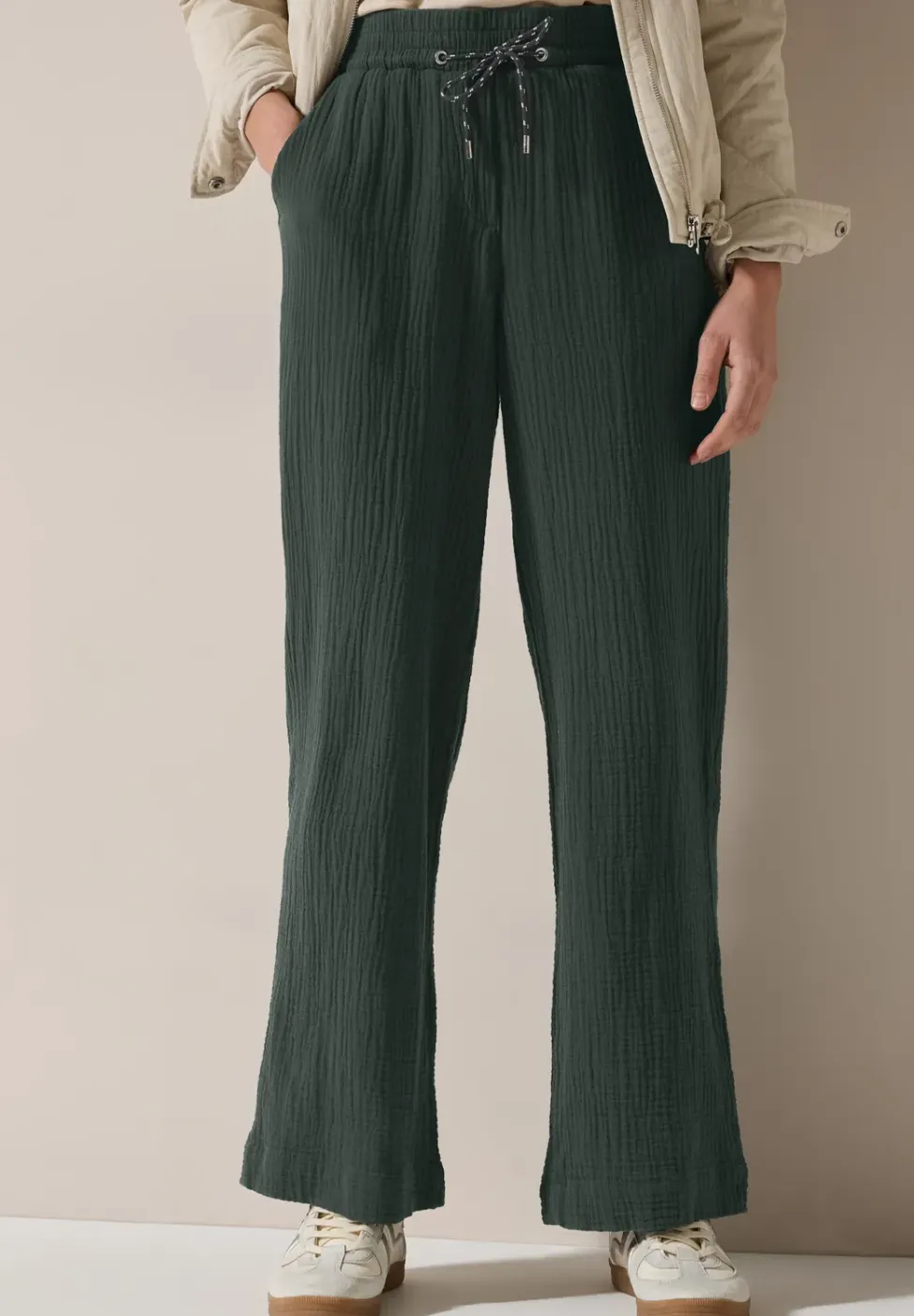 Wide Legs mousseline broek