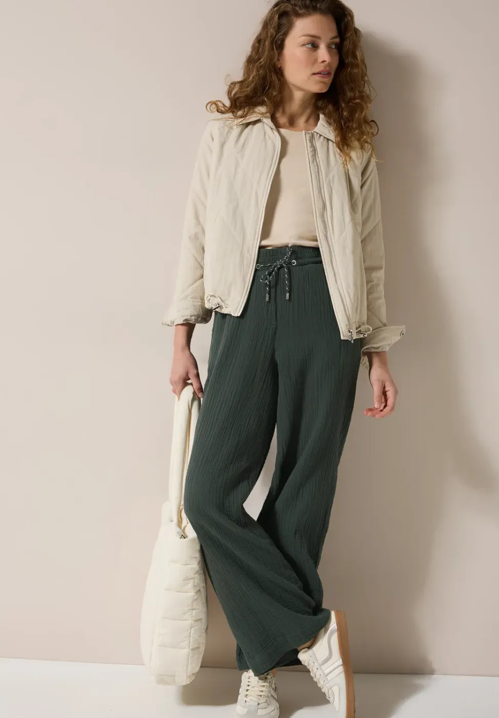 Wide Legs mousseline broek