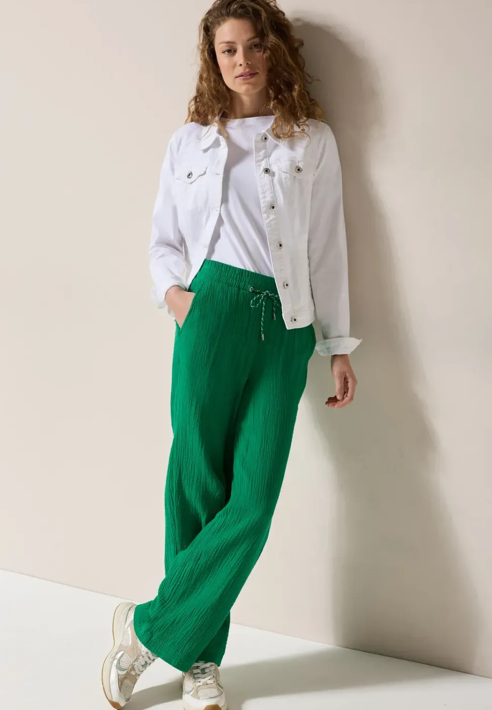 Wide Legs mousseline broek