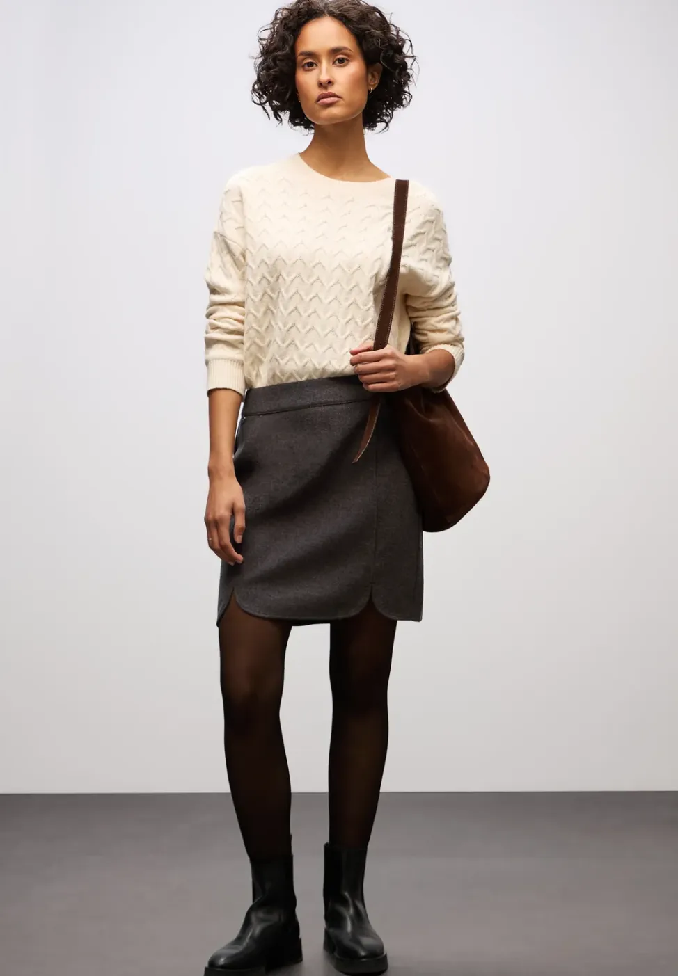 Wol-look rok