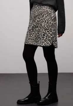 Wol-look rok met studs