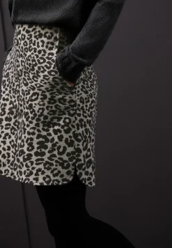 Wol-look rok met studs