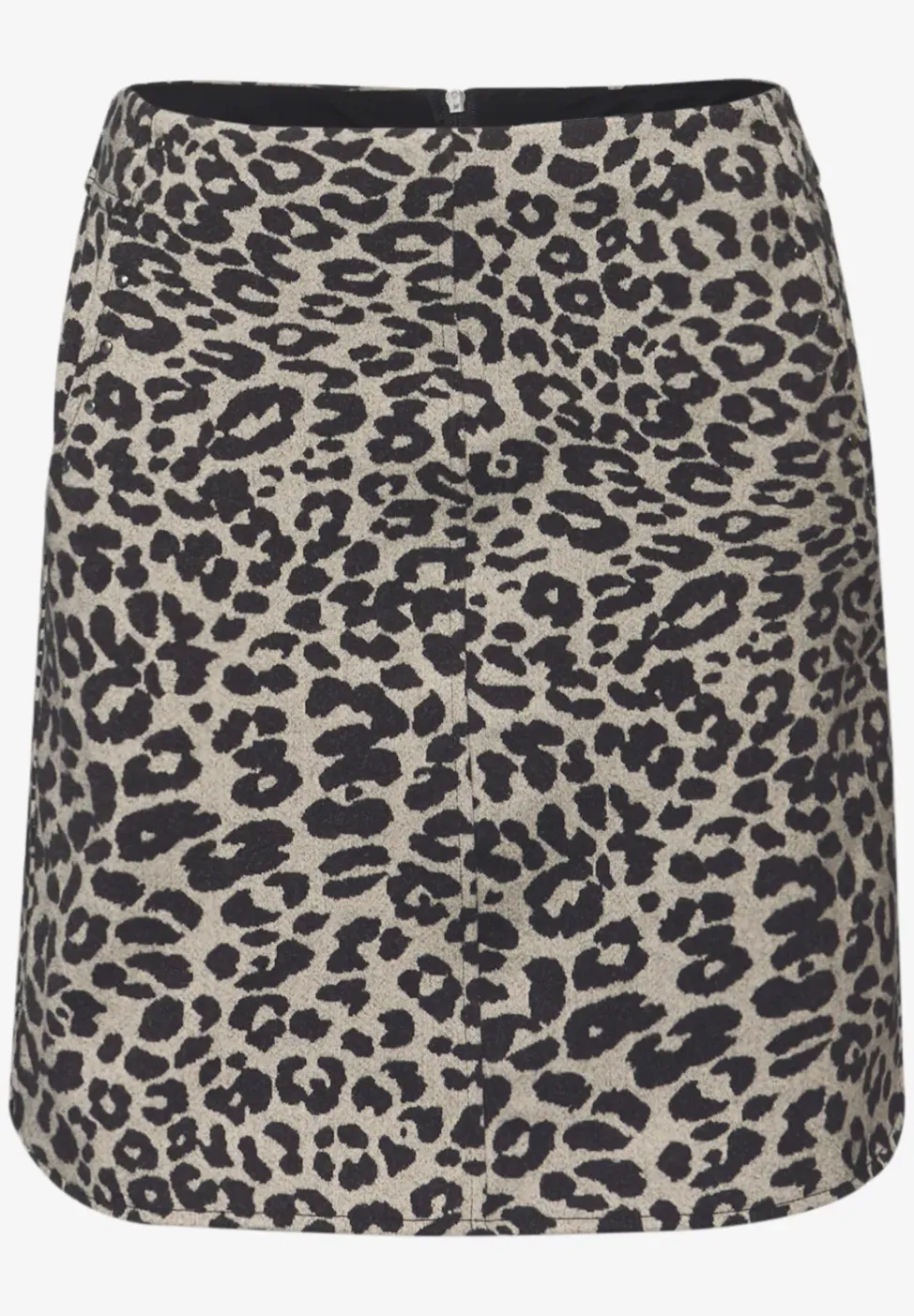 Wol-look rok met studs