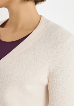 Zacht bouclé vest