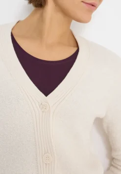 Zacht bouclé vest