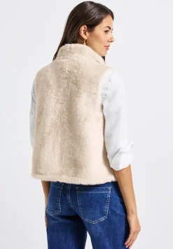 Zacht gilet in bontlook