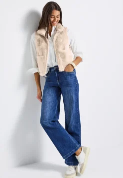 Zacht gilet in bontlook