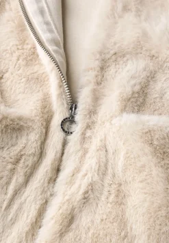 Zacht gilet in bontlook