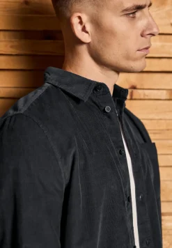 Zacht ribfluwelen overhemd