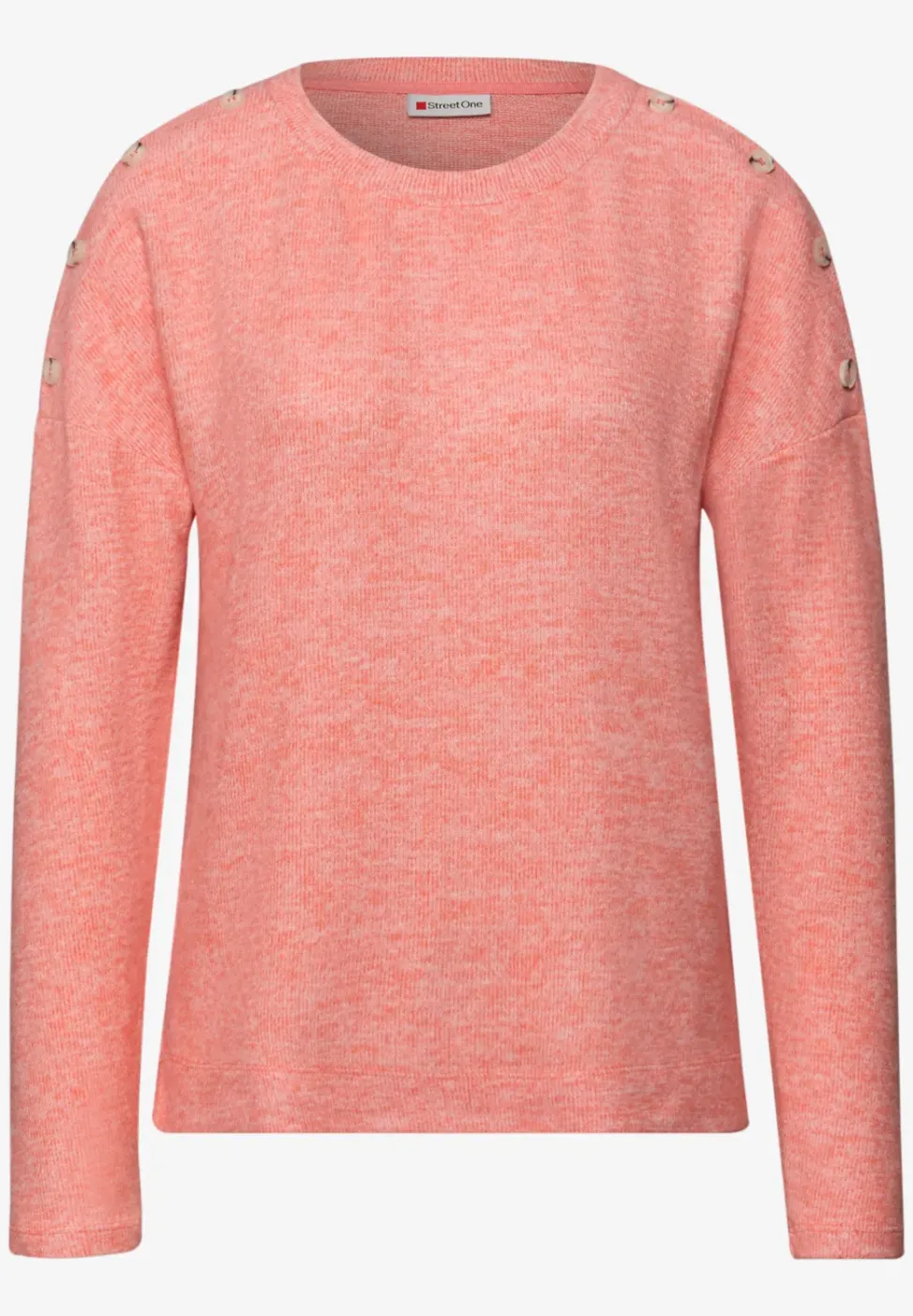 Zacht shirt met knopen