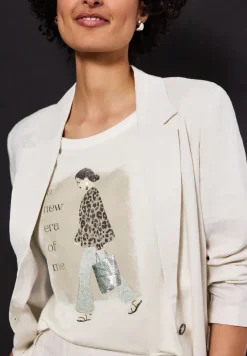 Zacht shirt met print