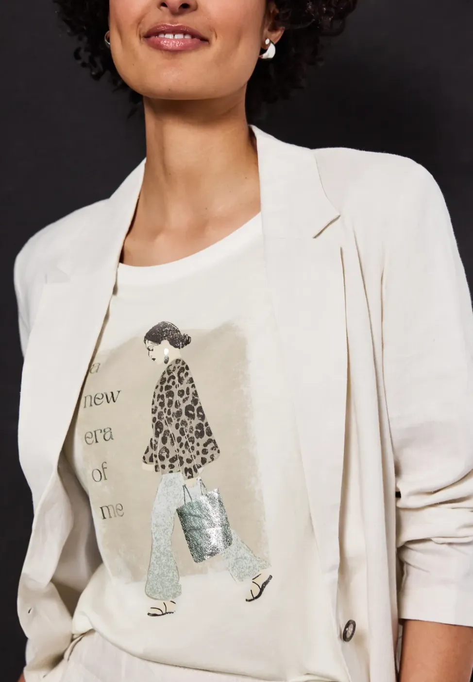 Zacht shirt met print